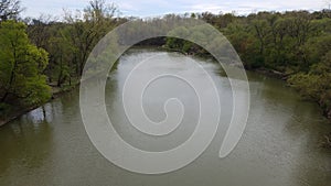 Aerial view of Humber river