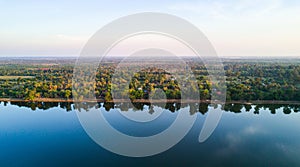 An aerial view of ideal greenery forest located in Southeast Asian region, Cambodia.