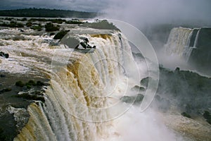 Aerial view - Iguassu Falls in Winter