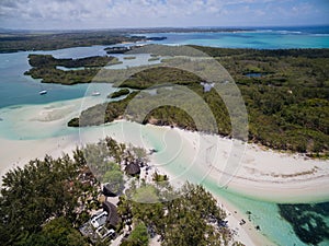 Aerial View: Ile aux Cerfs - Leisure Island