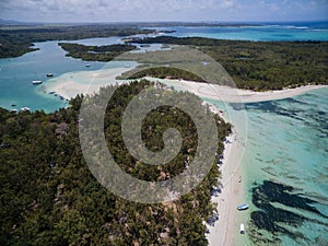 Aerial View: Ile aux Cerfs - Leisure Island