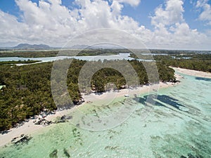 Aerial View: Ile aux Cerfs - Leisure Island