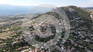 Aerial view of Ilindentsi Village, Blagoevgrad region, Bulgaria