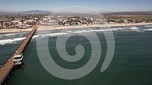 Aerial view of Imperial Beach, San Diego, California.