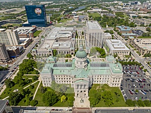 Aerial View Of The Indiana State Capitol photo