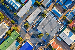 Aerial view industrial