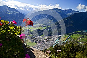 Aerial view of Interlaken photo