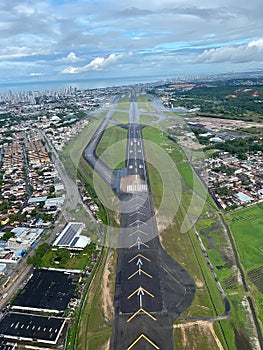 Aerial View Internacional Airport of Recife, Brazil photo