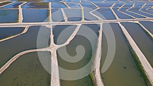 Aerial view of irrigation tanks at Bakersfield, California