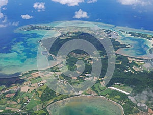 Aerial view of Ishigaki Island