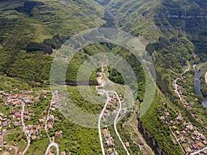 Vista aerea da più vicino comune da 