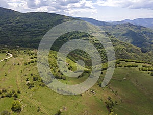 Vista aerea da più vicino comune da 