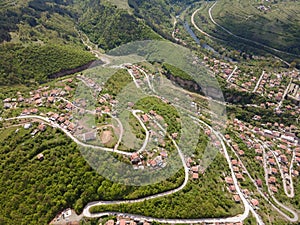 Vista aerea da più vicino comune da 