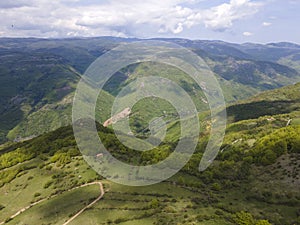 Vista aerea da più vicino comune da 