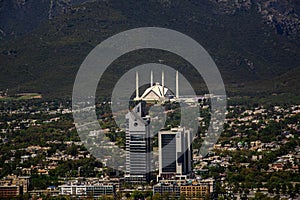 Aerial view of Islamabad Bird eye view of capital city photo