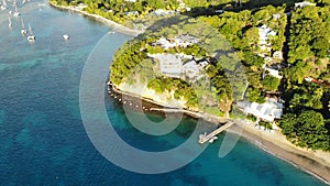 Aerial view, Islands of the Grendines, Bequia