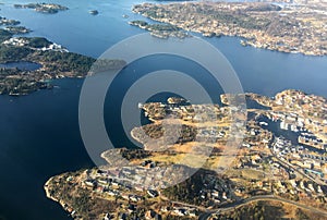 Aerial view of Islands at Norway