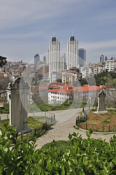 Aerial view of Istanbul City