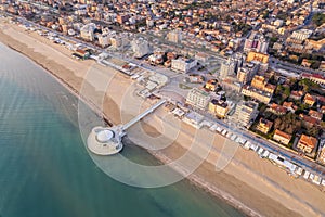 View of Italian coast at Senigallia town photo