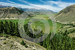 Aerial view of Jackson Hole Wyoming