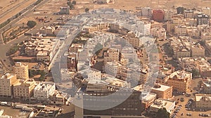 Aerial view of Jeddah city, Saudi Arabia. Travel and tourism around the world