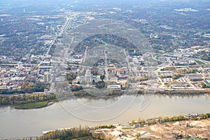 Aerial View of Jefferson City Missouri