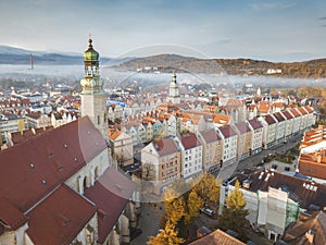 Aerial view of Jelenia Gora