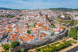 Aerial view of Jerez de los Caballeros in Spain. photo