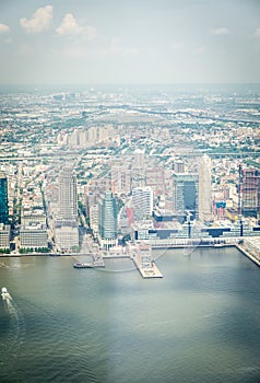 Aerial view on Jersey City