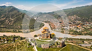 Aerial view of Jvari Monastery