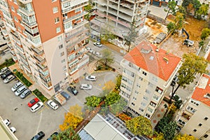 Aerial view of Kadikoy district of Istanbul city