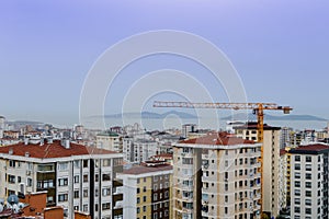 Aerial view of Kadikoy district of Istanbul city