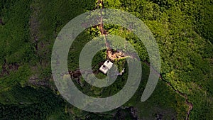 aerial view of  Kaiwa Ridge, Lanikai Pillbox