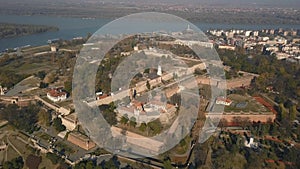 Aerial view of Kalemegdan Fortress