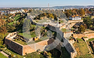 Aerial view of Kalemegdan Fortress