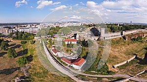 Aerial view of Kalemegdan fortress, Belgrade, Serbia