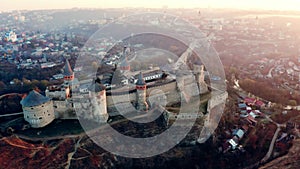 Aerial view of Kamianets Podilskyi fort