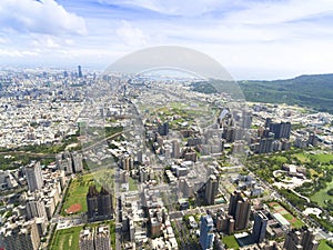 Aerial view of kaohsiung city