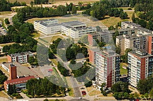 Aerial view of Karoliniskes, Vilnius, Lithuania