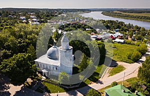 Aerial view of Kasimov with Khan mosque