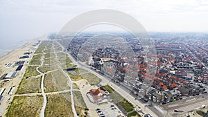 Aerial view on Katwijk aan Zee photo