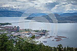 Aerial view of Kelowna from Knox Mountain Park, British Columbia