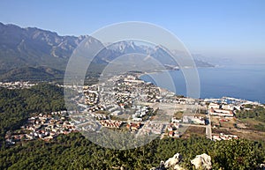 Aerial view of Kemer city, Turkey