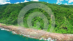 Aerial view of Kenting National Park and Jialeshuei Park , Taiwan