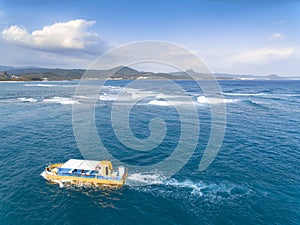 Aerial view of kenting national park. Taiwan