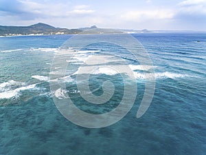 Aerial view of kenting national park. Taiwan