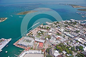 Aerial view of key west