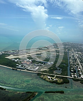 Aerial view Key West Florida