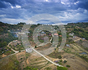 Aerial view of khao kho petchabun north eastern of thailand most