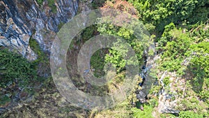 Aerial view at Khao Rang viewpoint landmark of Phuket town.